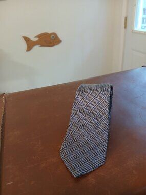 Ben Sherman Purple Blue Silk Tie
